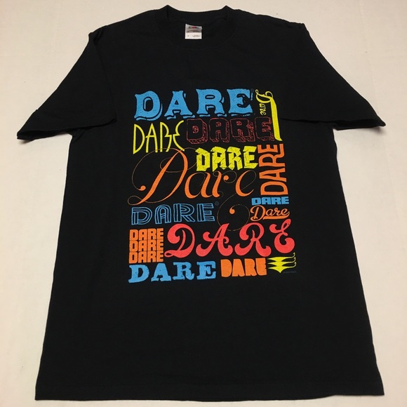 Fruit of the Loom Other - Dare to resist drugs and violence graphic t shirt